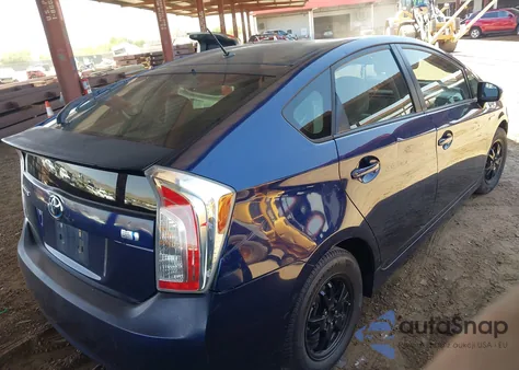 2013 Toyota Prius Two from USA, damaged, VIN JTDKN3DU9D0355344